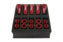 Nakrętki kute D1Spec HEX 1.5 red aluminium