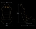 Fotel sportowy Bimarco FIA Cobra PRO welur black