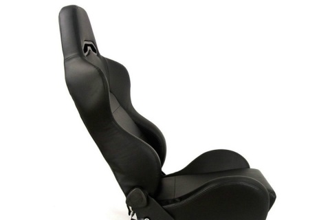 Fotel sportowy Drago black skóra