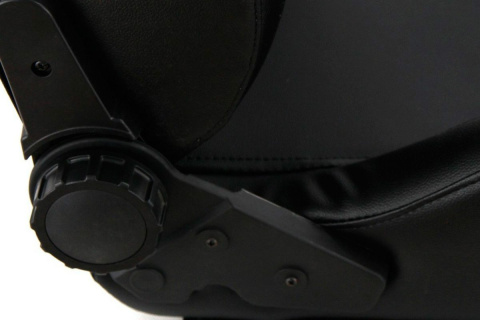 Fotel sportowy Monza+ black skóra