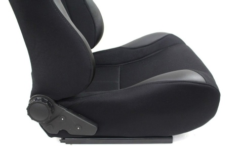 Fotel sportowy Monza Power black welur