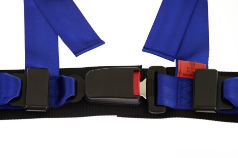 Pasy sportowe 3 punktowe Monza blue E4