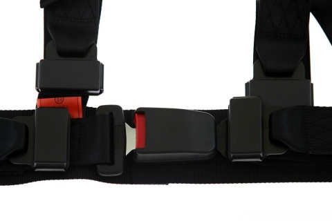 Pasy sportowe 4 punktowe Monza black E4