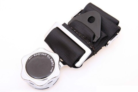 Pasy sportowe 4 punktowe Runner 3" black