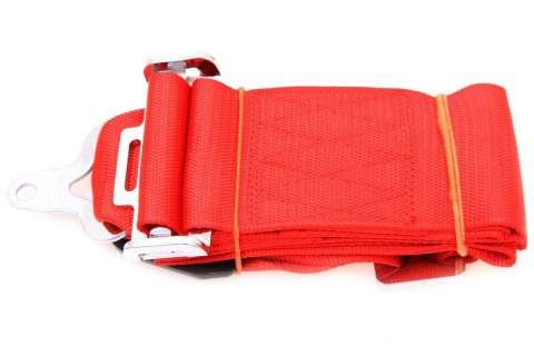 Pasy sportowe 4 punktowe Runner 3" red