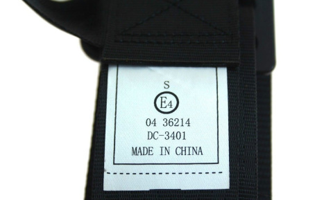 Pasy sportowe 4 punktowe 2 '' black E4