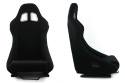 Fotel sportowy Sigma black materiał