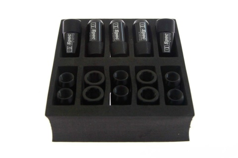 Nakrętki kute D1Spec HEX 1.5 black aluminium