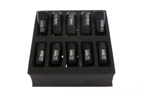 Nakrętki kute D1Spec HEX 1.5 black aluminium