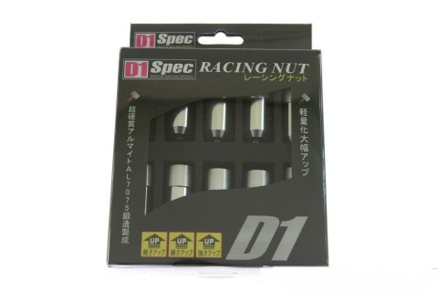 Nakrętki kute D1Spec HEX 1.5 silver aluminium