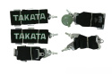 Pasy sportowe szelkowe 6 punktowe 3" Takata black