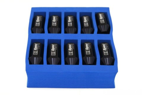 Nakrętki kute D1Spec 12 x 1.25 black aluminium