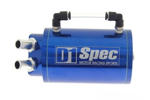 Oil catch tank D1Spec 0,7l 15mm blue