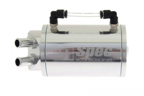 Oil catch tank D1Spec 0,7l 9mm silver
