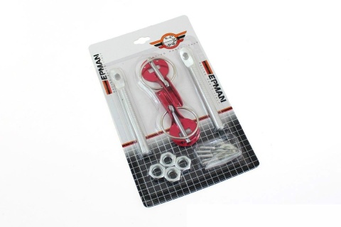 Zapinki maski EPMAN kołkowe red