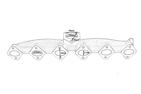 Kolektor wydechowy BMW E39 530d M57 / M57N