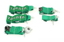Pasy sportowe szelkowe 5 punktowe 3" Takata green harness
