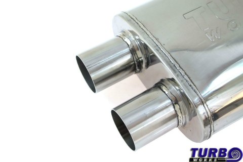 Sportowy tłumik środkowy 2,25" X-pipe TurboWorks STAL 409SS