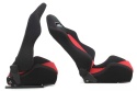 Fotel sportowy R-Look black-red materiał