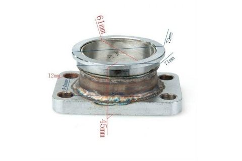 Flansza turbo T3 na 2,5" V-Band SS