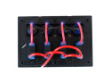 Panel przełączników 12/24V ON-OFF x 4 + bezpieczniki 2 x 5A, 10A, 15A LED IP68