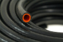 Przewód podciśnienia silikonowy zbrojony TurboWorks black 12mm
