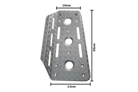 Podstopnica dla kierowcy RRS 300x120mm aluminiowa srebrna