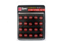 Nakrętki kute D1Spec HEX 1.25 black-red aluminium