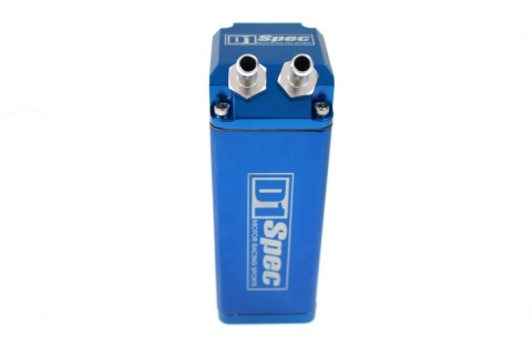 Oil catch tank D1Spec 0,9l 9mm blue Square