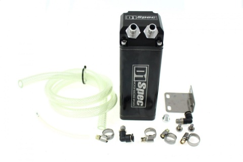 Oil catch tank D1Spec 0,9l 9mm black Square