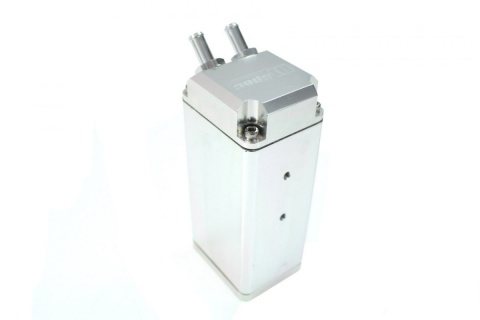 Oil catch tank D1Spec 0,9l 9mm silver Square