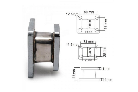 Flansza redukcja turbo T25-T4