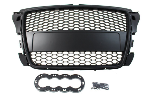 Grill AUDI A3 8P 2007-2012 RS-STYLE gloss black