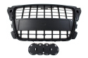 Grill AUDI A3 8P 2009-2012 S8-STYLE bright black PDC