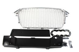 Grill AUDI A4 B8 2012-2015 RS-STYLE silver-black PDC
