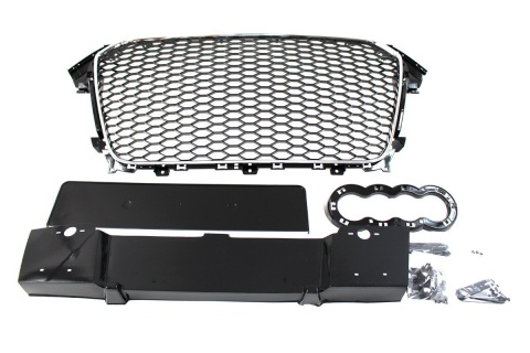 Grill AUDI A4 B8 2012-2015 RS-STYLE chrome-black PDC