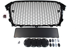 Grill AUDI A4 B8 2012-2015 RS-STYLE bright black PDC