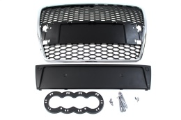 Grill AUDI A6 C6 2004-2009 RS-STYLE chrome-black