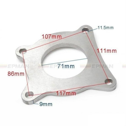 Flansza downpipe Volkswagen Jetta 2.0TFSI BPY 2006-2008