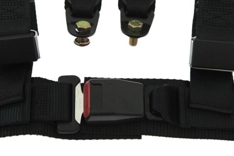 Pasy sportowe 4 punktowe Pro Sport black