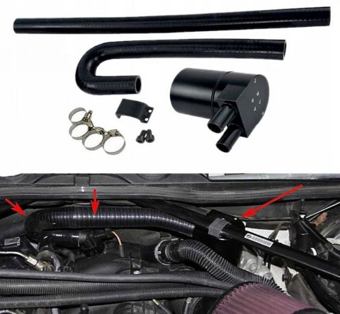 Oil catch tank BMW E90 E91 E92 E93 335i N54 + zestaw montażowy