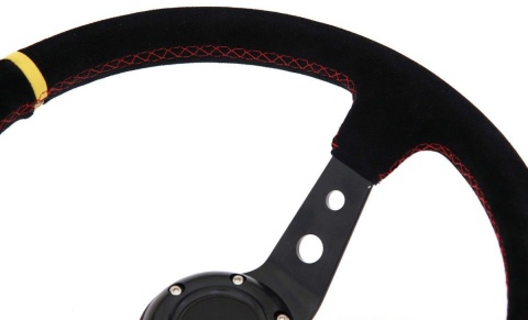 Kierownica zamszowa ProRacing 350mm offset 80mm