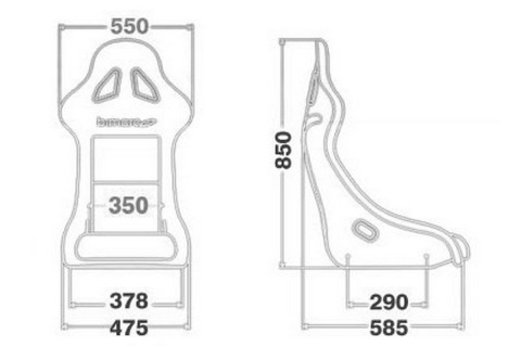 Fotel sportowy Bimarco FIA Dakar skaj black