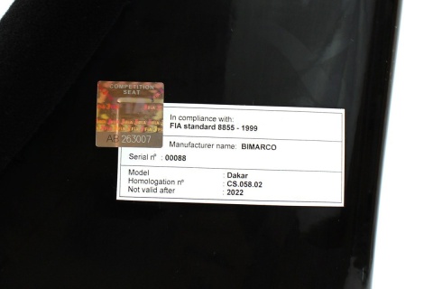Fotel sportowy Bimarco FIA Dakar skaj black