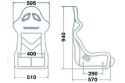 Fotel sportowy Bimarco FIA Futura welur red