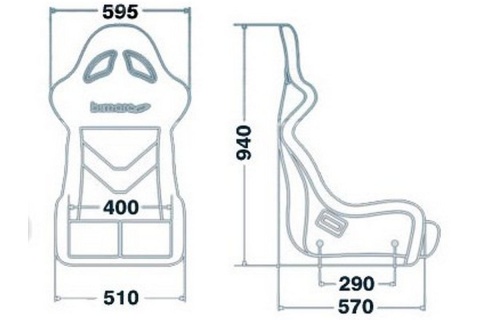 Fotel sportowy Bimarco FIA Futura welur blue