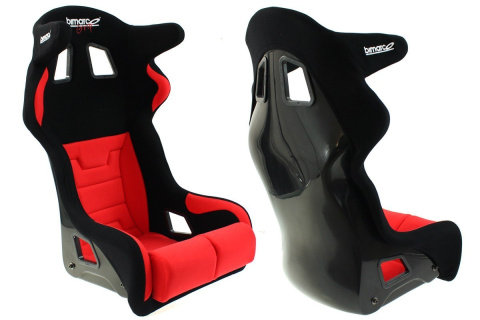 Fotel sportowy Bimarco HANS FIA Grip welur black/red
