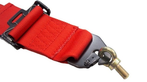 Pasy sportowe 4 punktowe 3" RRS homologacja FIA czerwone