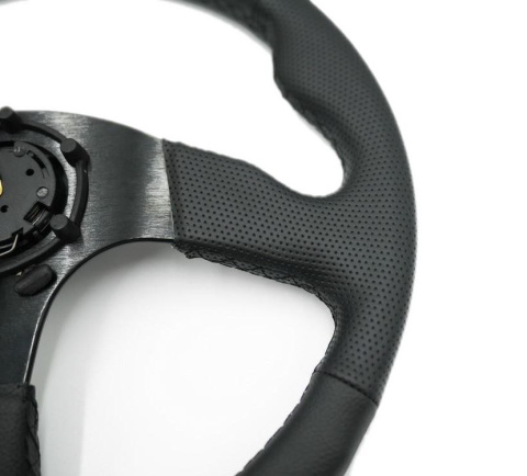 Kierownica sportowa Jacky Auto Sport 350mm offset 0mm Skóra