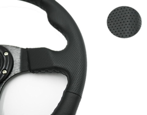 Kierownica sportowa Jacky Auto Sport 350mm offset 0mm Skóra